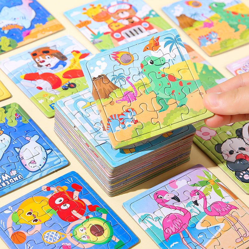 Creative Cartoon Small Puzzle Children'S Paper Puzzle Baby Early Education Educational Toys Kindergarten Creative Gift Batch - Image 4